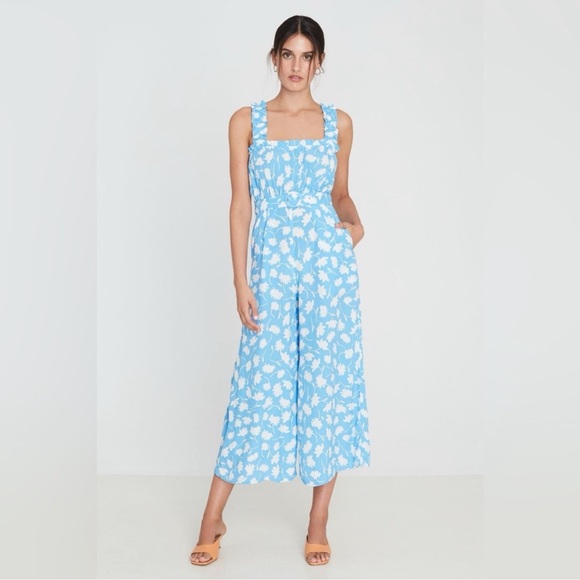 FAITHFULL THE BRAND Dolores Jumpsuit, Leyla Floral Print, XS - Picture 3 of 13